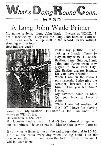 What's Doing 'Round Connecticut column in the Courant TV Week - September 4, 1966