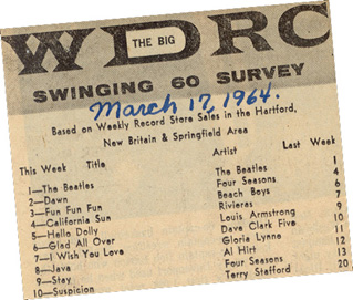 WDRC Swinging Sixty Survey - March 17, 1964