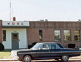 WDRC studios at 869 Blue Hills Avenue in Bloomfield, circa 1966, before the move to downtown Hartford