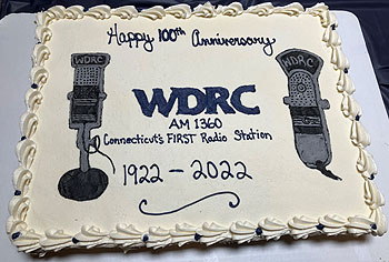WDRC 100th Anniversary cake