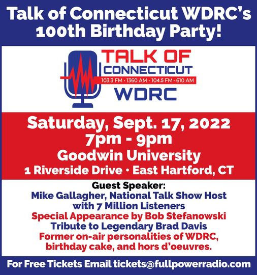 Talk of Connecticut WDRC's 100th Birthday Party