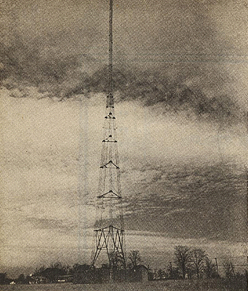 1937: WDRC Hartford's  308 foot high  Truscon radiator