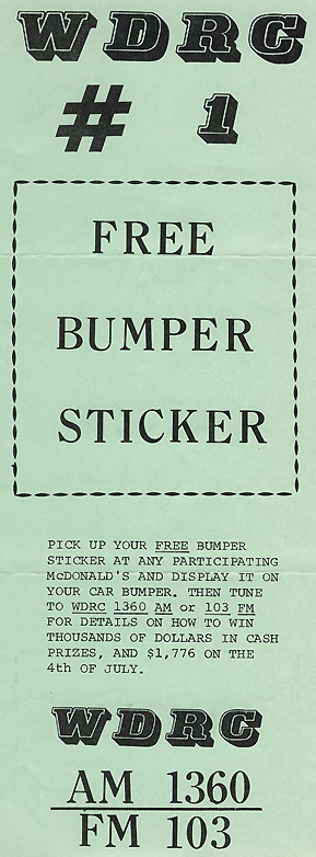 WDRC Big D Big Sound Survey for the week ending May 26, 1976