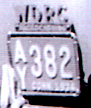 1934 WDRC license plate frame