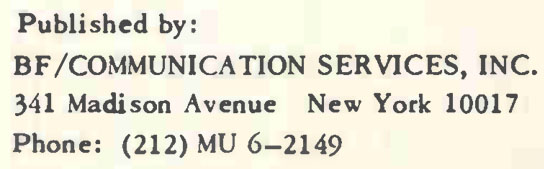 Published by: BF / Communication Services, Inc.