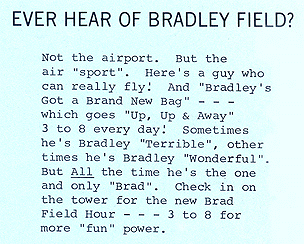 Ever Hear of Bradley Field?