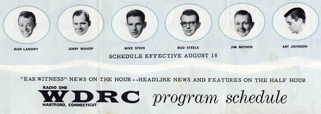 WDRC promotional brochure from August 1960