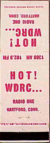 WDRC matchbook cover