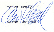 Aaron Shepard signature