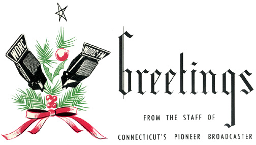 1946 WDRC Christmas Card cover