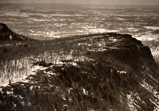 Aerial view of Meriden Mountain,  circa 1937