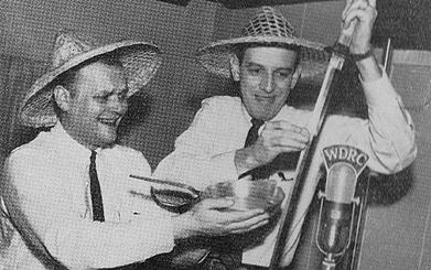 WDRC's Bob Bacon & Dick Fay in 1959