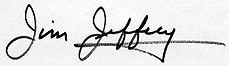 Jim Jeffrey's signature