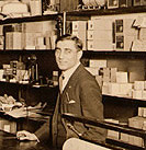 Italo A. Martino at Doolittle's New Haven radio store