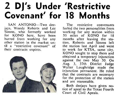 Billboard magazine - August 20, 1966 (l-r:) Lee Simms & Woody Roberts