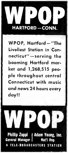 WPOP ad in Broadcasting magazine - November 21, 1960