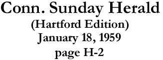 Conn. Sunday Herald - January 18, 1959