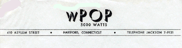 March 25, 1961 - letter from WPOP's Ray Somers 