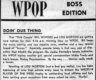 WPOP Boss Edition - Nov. 16, 1969 