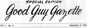 Good Guy Gazette - September 2, 1965