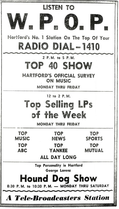 Connecticut Sunday Herald ad - January 5, 1958