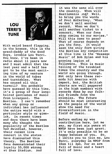 Lou Terri's Tunes - Good Guy Gazette, September 2, 1965